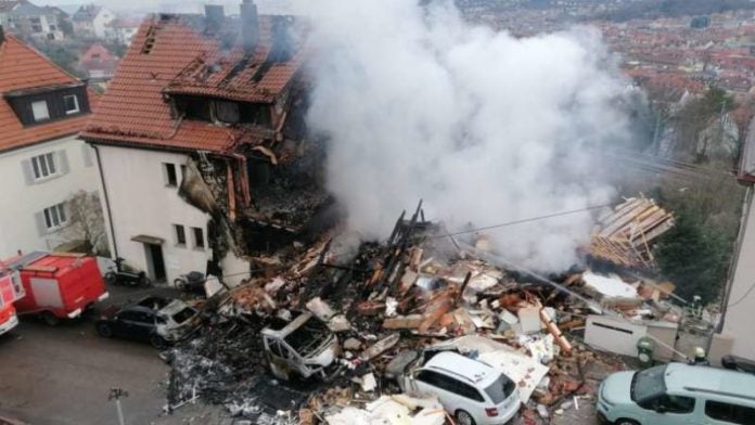 Explosión en edificio de Alemania