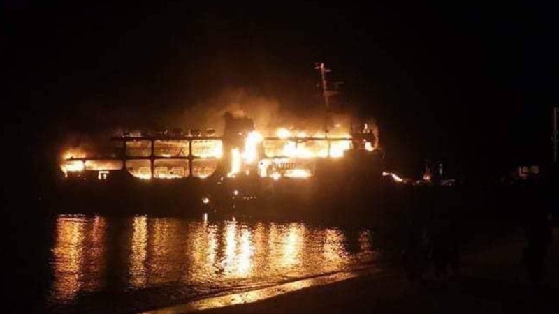 incendio ferry Filipinas