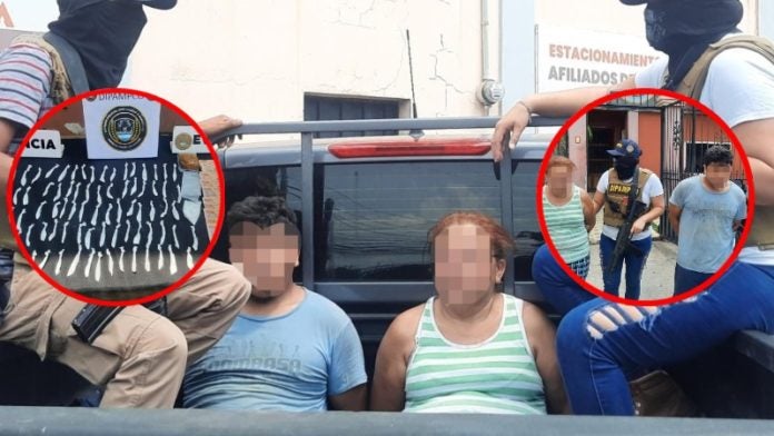 madre e hijo tráfico de drogas Choluteca