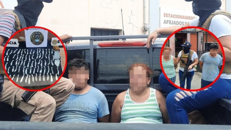 madre e hijo tráfico de drogas Choluteca