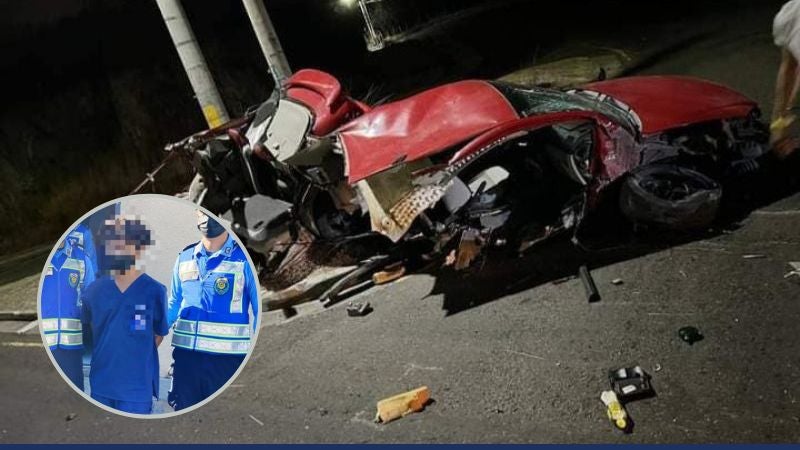 Delitos conductor accidente Los Laureles