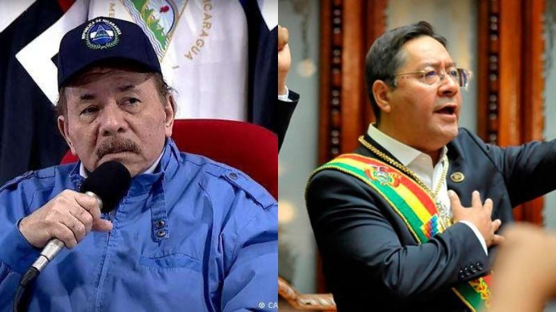 Daniel Ortega y Luis Arce