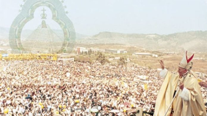 PAPA JUAN PABLO SEGUNDO EN HONDURAS