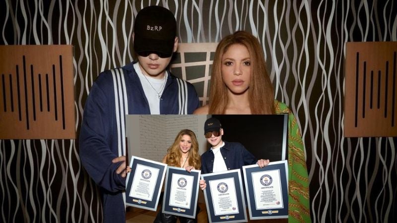 Shakira y Bizarrap superaron 4 Récords Guinness