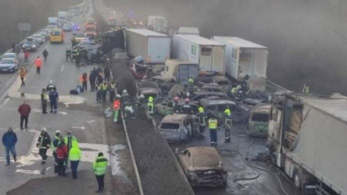 39 heridos en accidente por nube de polvo en Hungría