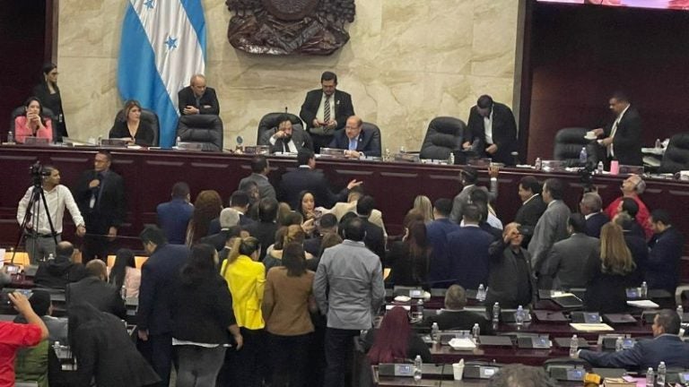 protestas en el congreso nacional