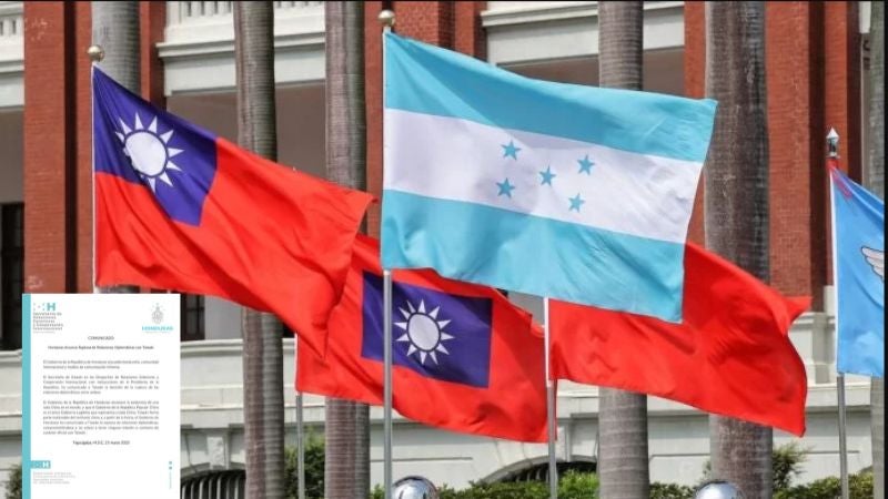 Honduras rompe relaciones con Taiwán