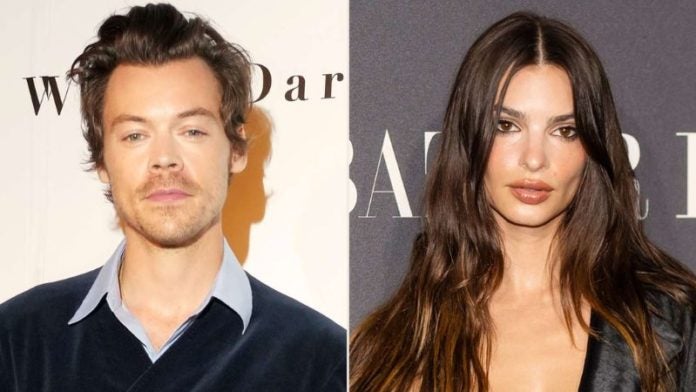 Beso Emily Ratajkowski y Harry Styles