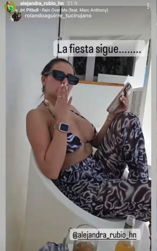 Alejandra Rubio y cirujano