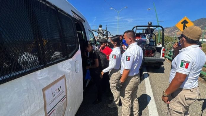 migrantes hacinados de Centroamérica