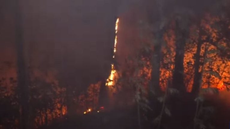 Incendio en Santa Lucía