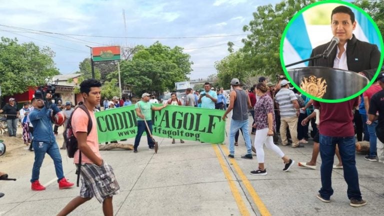 SERNA protesta en Namasigüe