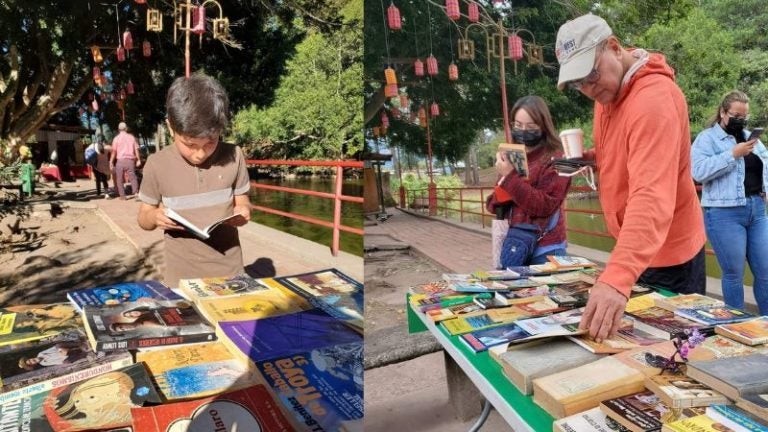 Intercambio de libros en Santa Lucía