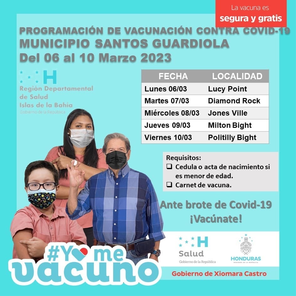 Vacunación en Santos Guardiola. 