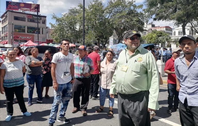 Pobladores protesta