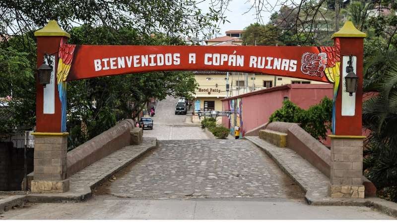 El pueblo de Copán Ruinas recibe muchos turistas cada año.