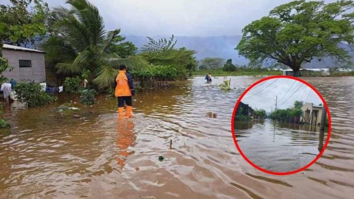 Familias evacuadas en Choloma