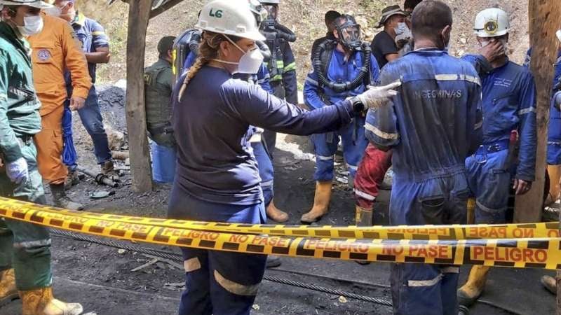 Mineros explosión en Colombia