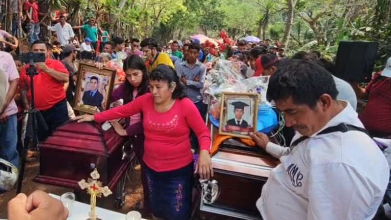 Víctimas del accidente en Copán