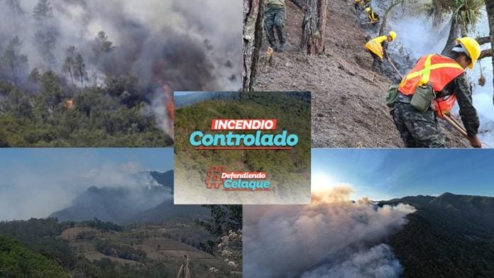 Controlan incendio Celaque