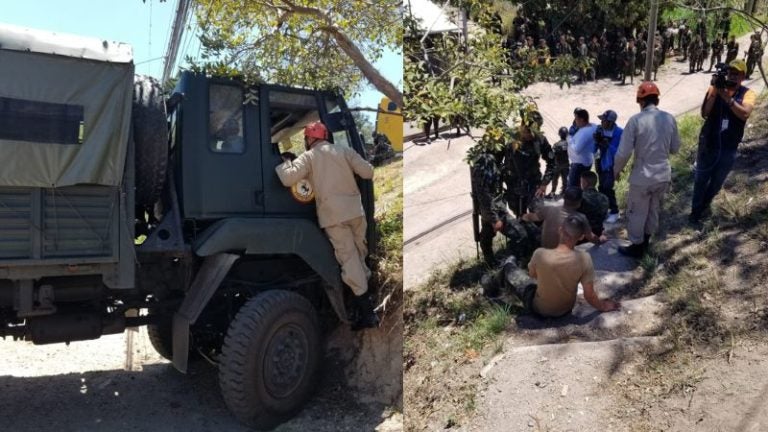 accidente camión militar Villa Vieja