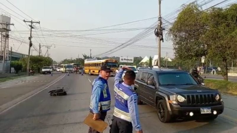 Atropellado en Choloma 