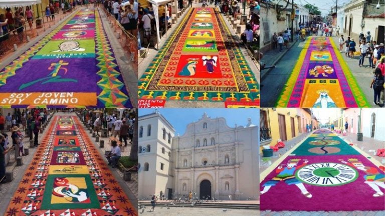 Alfombras aserrín Comayagua