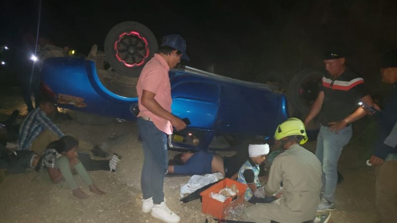 El accidente ocurrió a la altura de Cayo Blanco en Juticalpa, Olancho.