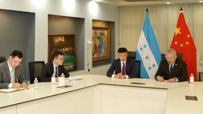 Delegación china en Honduras