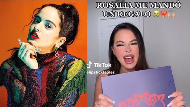 LipstickFable recibe regalo de Rosalía