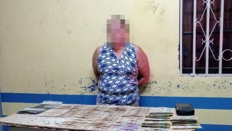 Capturan mujer droga El Paraíso