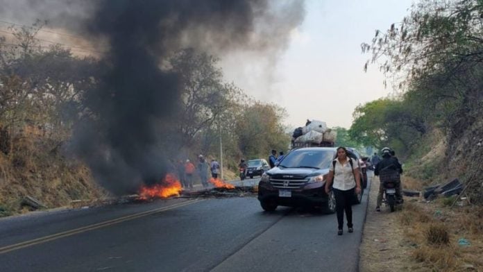 Despejada la carretera a Olancho