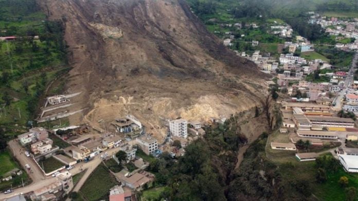 Deslave en Ecuador.