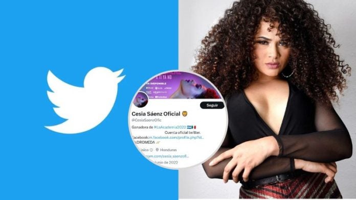 Twitter retira verificación a Cesia Sáenz