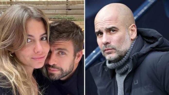 Clara Chía y Pep Guardiola