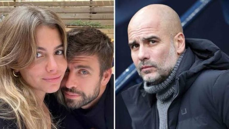 Clara Chía y Pep Guardiola