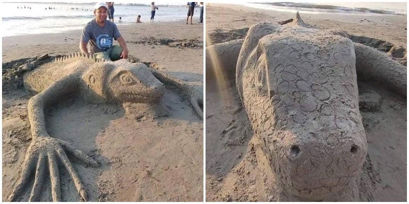 Escultura de arena