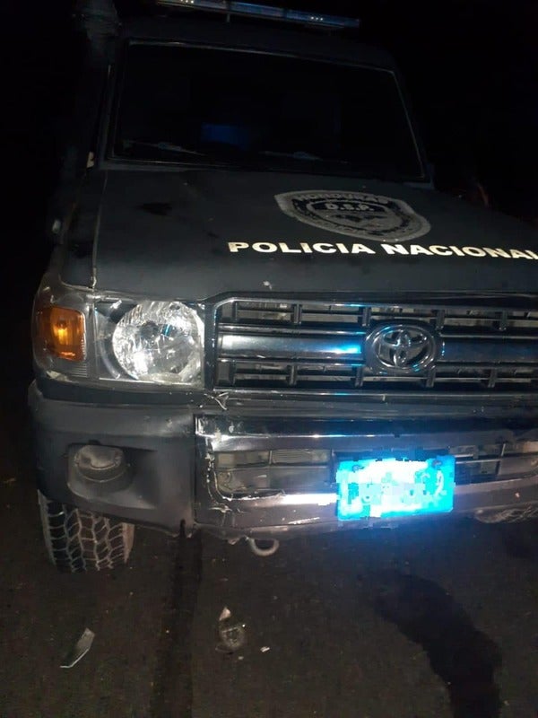 Hondureño impacta patrulla Siguatepeque