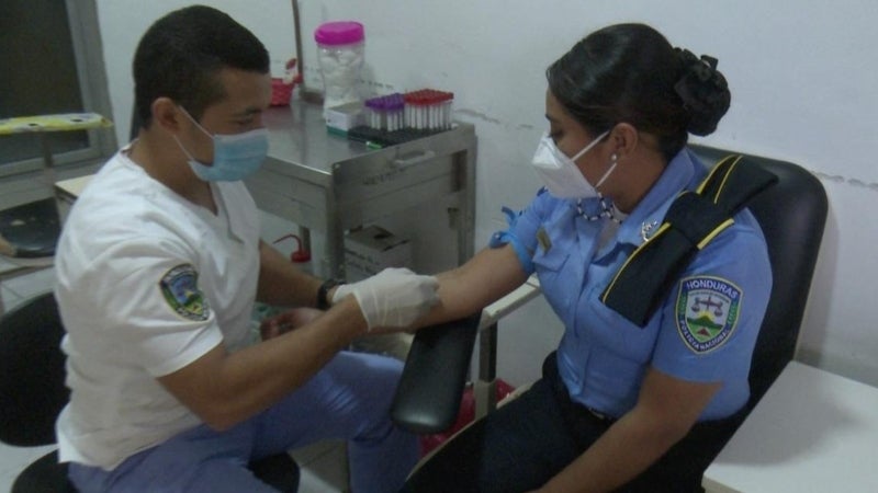 Policía Honduras hospital