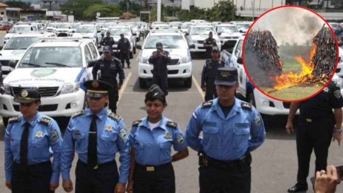 Policía Nacional armas de fuego