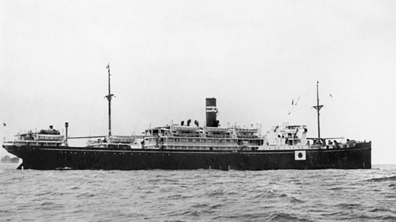 barco hundido Guerra Mundial