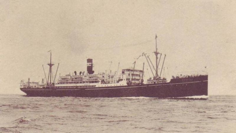 barco hundido Guerra Mundial