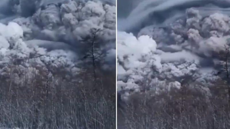 Volcán ruso ceniza más grande en décadas