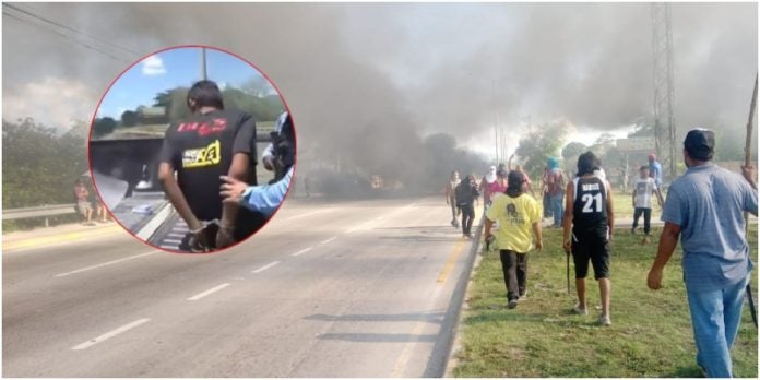 detenidos por protesta