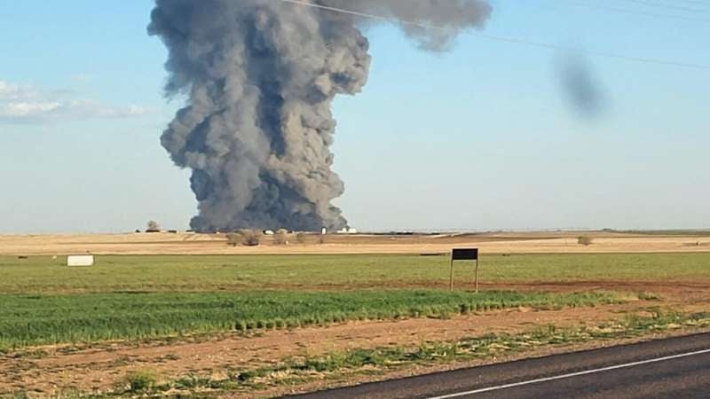 Explosión en granja de Texas