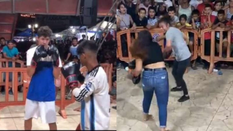 Peleas de boxeo en Yojoa