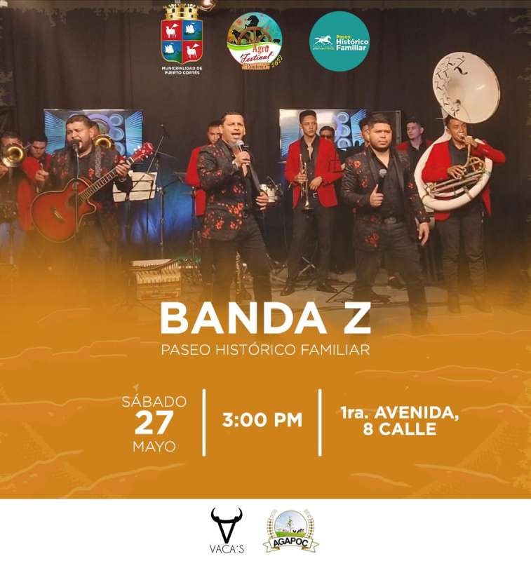 El show de la Banda Z será a las 3:00 de la tarde.