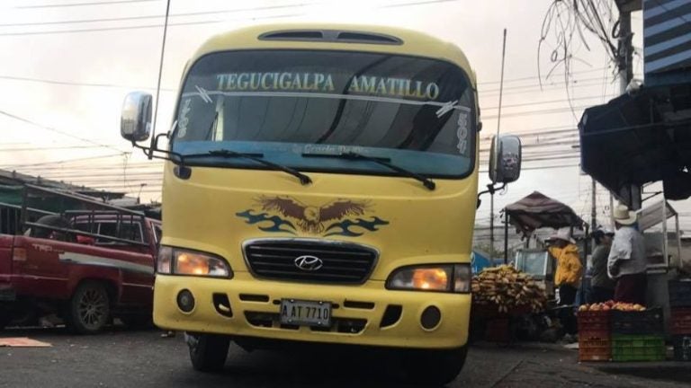 Autobuses de la ruta Tegucigalpa-Amatillo en paro por extorsión