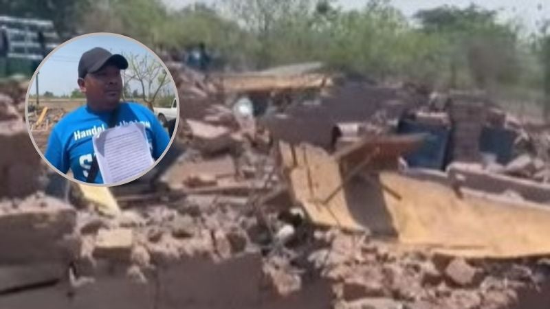 destruyen casa de familia Comayagua