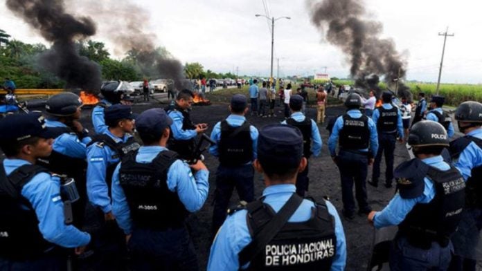 protestas en Honduras